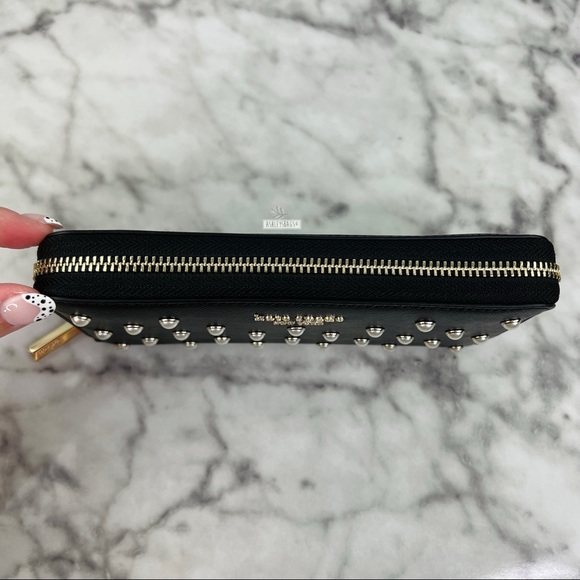 Kate Spade Pearl Embellish Large Continental Zip Around Wallet - Picture 3 of 6